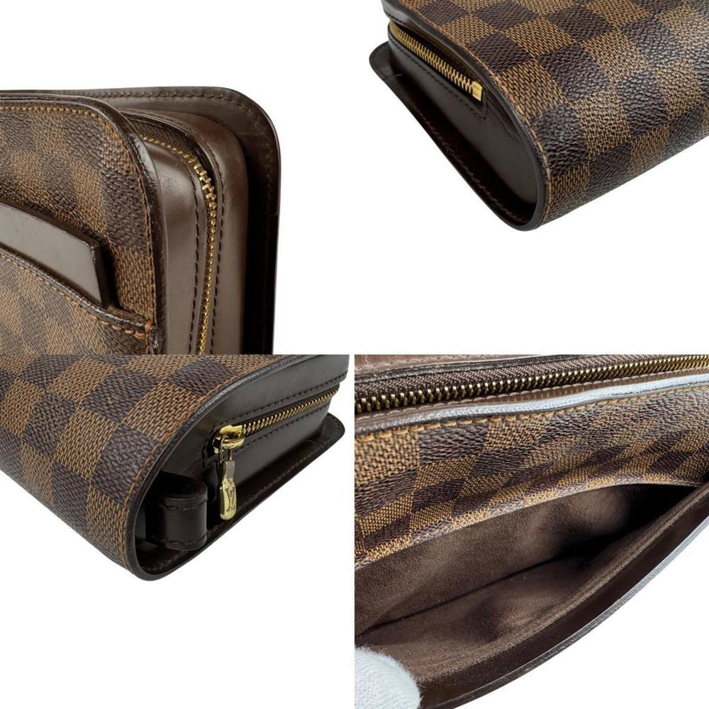 LOUIS VUITTON Authentic Brown Damier Clutch Bag - Picture 4 of 5